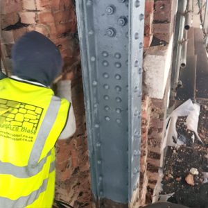Metal fire escape blast cleaned and repainted  300x300