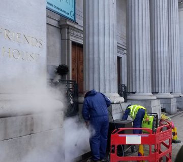Facade steam cleaning 2 360x320