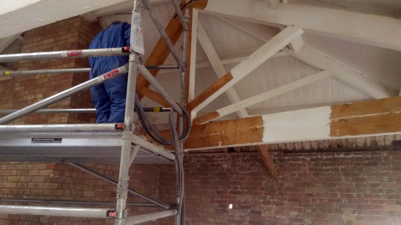 Soda blasting